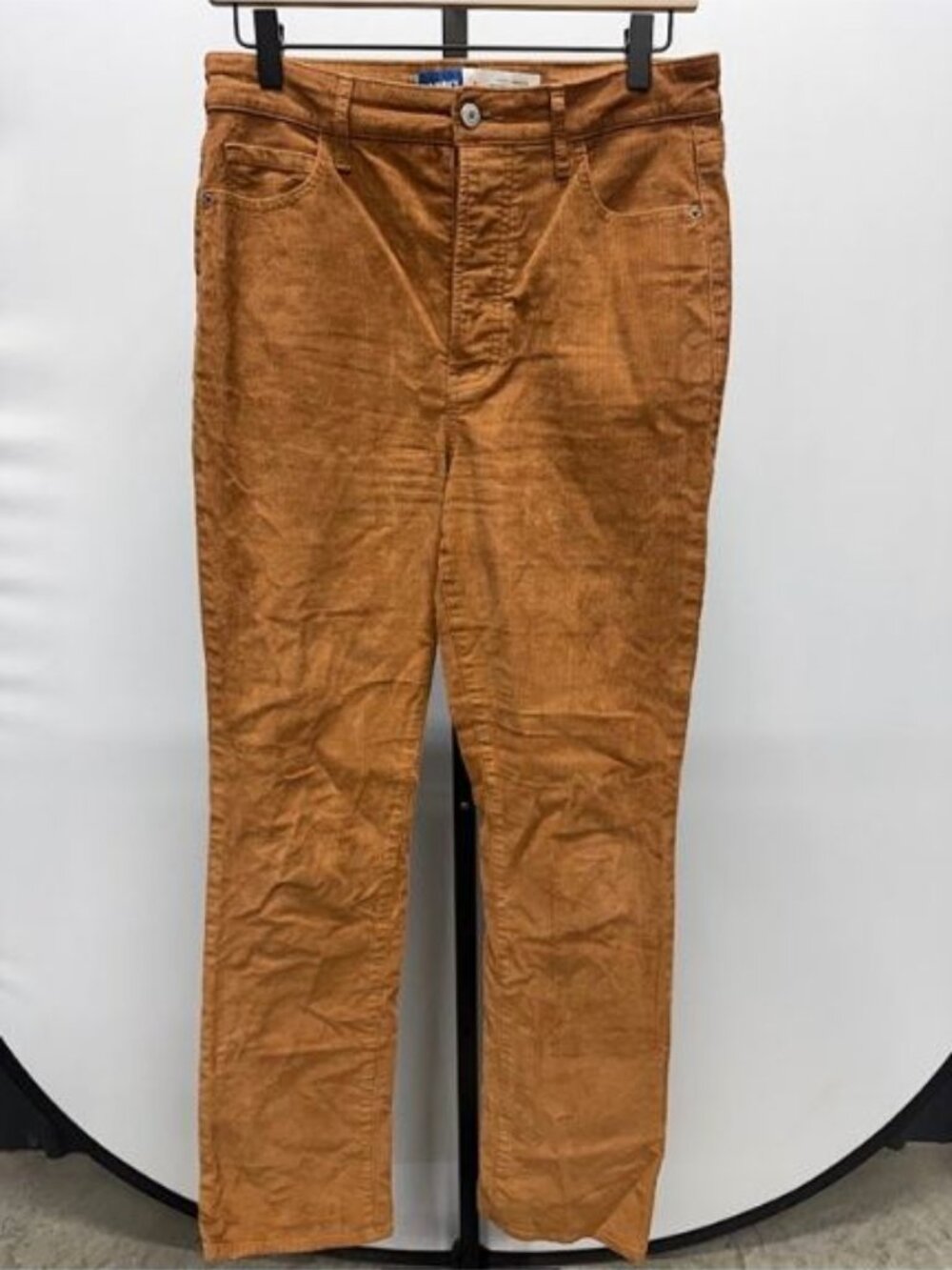 Old Navy Extra High-Rise Kicker Boot-Cut Rust Copper Brown Corduroy Pants